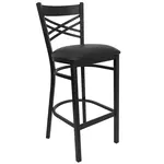 Flash Furniture XU-6F8BXBK-BAR-BLKV-GG Bar Stool, Indoor