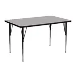 Flash Furniture XU-A2448-REC-GY-T-A-GG Table, Indoor, Activity