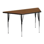 Flash Furniture XU-A2448-TRAP-OAK-H-A-GG Table, Indoor, Activity