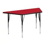 Flash Furniture XU-A2448-TRAP-RED-H-A-GG Table, Indoor, Activity