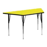 Flash Furniture XU-A2448-TRAP-YEL-H-A-GG Table, Indoor, Activity