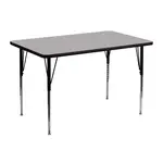 Flash Furniture XU-A3048-REC-GY-H-A-GG Table, Indoor, Activity