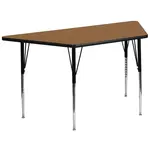 Flash Furniture XU-A3060-TRAP-OAK-T-A-GG Table, Indoor, Activity