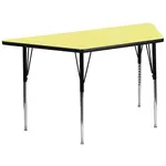 Flash Furniture XU-A3060-TRAP-YEL-T-A-GG Table, Indoor, Activity