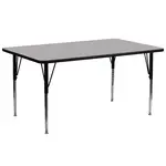 Flash Furniture XU-A3072-REC-GY-H-A-GG Table, Indoor, Activity