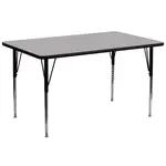 Flash Furniture XU-A3072-REC-GY-T-A-GG Table, Indoor, Activity