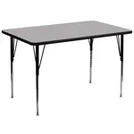 Flash Furniture XU-A3672-REC-GY-T-A-GG Table, Indoor, Activity