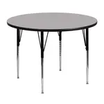 Flash Furniture XU-A48-RND-GY-H-A-GG Table, Indoor, Activity