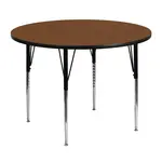 Flash Furniture XU-A48-RND-OAK-H-A-GG Table, Indoor, Activity