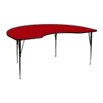 Flash Furniture XU-A4872-KIDNY-RED-T-A-GG Table, Indoor, Activity