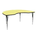 Flash Furniture XU-A4872-KIDNY-YEL-T-A-GG Table, Indoor, Activity