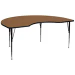 Flash Furniture XU-A4896-KIDNY-OAK-T-A-GG Table, Indoor, Activity
