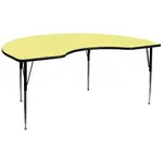 Flash Furniture XU-A4896-KIDNY-YEL-T-A-GG Table, Indoor, Activity