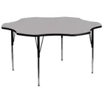 Flash Furniture XU-A60-FLR-GY-T-A-GG Table, Indoor, Activity