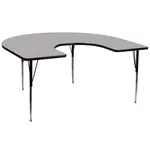 Flash Furniture XU-A6066-HRSE-GY-T-A-GG Table, Indoor, Activity