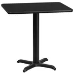 Flash Furniture XU-BLKTB-2430-T2222-GG Table, Indoor, Dining Height