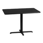 Flash Furniture XU-BLKTB-3042-T2230-GG Table, Indoor, Dining Height