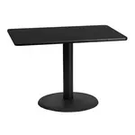 Flash Furniture XU-BLKTB-3042-TR24-GG Table, Indoor, Dining Height