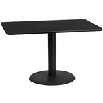 Flash Furniture XU-BLKTB-3048-TR24-GG Table, Indoor, Dining Height