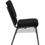 Flash Furniture XU-CH-60096-BK-SV-BAS-GG Chair, Side, Stacking, Indoor