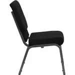Flash Furniture XU-CH-60096-BK-SV-GG Chair, Side, Stacking, Indoor