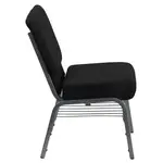 Flash Furniture XU-CH0221-BK-SV-BAS-GG Chair, Side, Stacking, Indoor