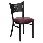 Flash Furniture XU-DG-60099-COF-BURV-GG Chair, Side, Indoor
