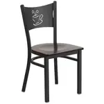 Flash Furniture XU-DG-60099-COF-WALW-GG Chair, Side, Indoor