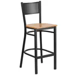 Flash Furniture XU-DG-60116-GRD-BAR-NATW-GG Bar Stool, Indoor