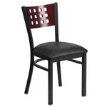 Flash Furniture XU-DG-60117-MAH-BLKV-GG Chair, Side, Indoor