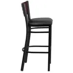 Flash Furniture XU-DG-60118-MAH-BAR-BLKV-GG Bar Stool, Indoor