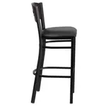 Flash Furniture XU-DG-60516-WAL-BAR-BLKV-GG Bar Stool, Indoor