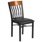 Flash Furniture XU-DG-60618-CHY-BLKV-GG Chair, Side, Indoor