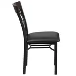 Flash Furniture XU-DG-60618-WAL-BLKV-GG Chair, Side, Indoor