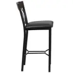 Flash Furniture XU-DG-60618B-WAL-BLKV-GG Bar Stool, Indoor