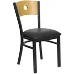 Flash Furniture XU-DG-6F2B-CIR-BLKV-GG Chair, Side, Indoor