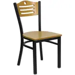 Flash Furniture XU-DG-6G7B-SLAT-NATW-GG Chair, Side, Indoor