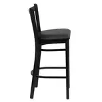 Flash Furniture XU-DG-6R6B-VRT-BAR-BLKV-GG Bar Stool, Indoor