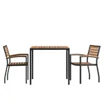 Flash Furniture XU-DG-810060062-GG Chair & Table Set, Outdoor