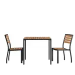 Flash Furniture XU-DG-810060362-GG Chair & Table Set, Outdoor
