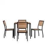 Flash Furniture XU-DG-810060364-GG Chair & Table Set, Outdoor