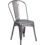 Flash Furniture XU-DG-TP001-GG Chair, Side, Stacking, Outdoor