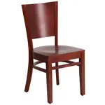 Flash Furniture XU-DG-W0094B-MAH-MAH-GG Chair, Side, Indoor