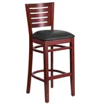 Flash Furniture XU-DG-W0108BBAR-MAH-BLKV-GG Bar Stool, Indoor