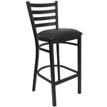 Flash Furniture XU-DG697BLAD-BAR-BLKV-GG Bar Stool, Indoor