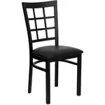 Flash Furniture XU-DG6Q3BWIN-BLKV-GG Chair, Side, Indoor