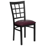 Flash Furniture XU-DG6Q3BWIN-BURV-GG Chair, Side, Indoor