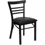 Flash Furniture XU-DG6Q6B1LAD-BLKV-GG Chair, Side, Indoor