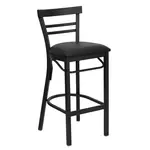 Flash Furniture XU-DG6R9BLAD-BAR-BLKV-GG Bar Stool, Indoor