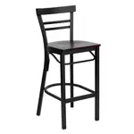 Flash Furniture XU-DG6R9BLAD-BAR-MAHW-GG Bar Stool, Indoor